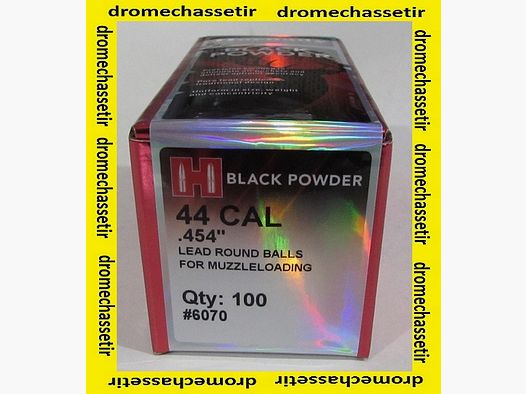 Scatola da 100 palle di piombo Hornady cal. 44, diametro 454, rif. 6070