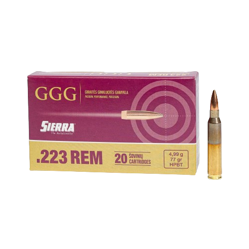 Amunicja GGG .223 Rem Sierra 77gr 4,99g HPBT