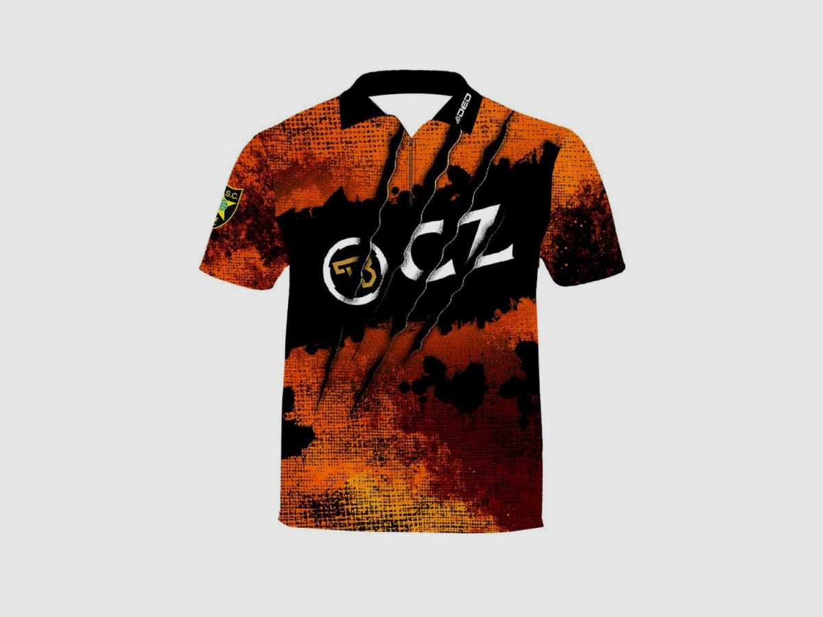 DED CZ Shadow Orange Claws T-Shirt, Größe: 3XL, Benutzerdefinierter Name: Mit Benutzerdefiniertem Namen, Bekleidungsart: Regulär (Herren), Bild 1 von 3