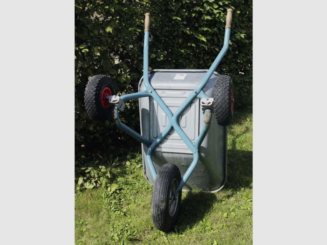 Paire de roues stabilisatrices diam. 25 cm pour brouette universelle, image 3 sur 7
