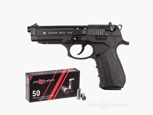 Zoraki 918-P Schreckschusspistole Brüniert 9mmPAK +Platzpatronen