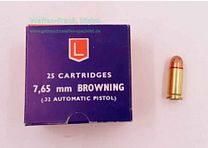 Lapua / Finland pistol ammunition 7.65mm Browning/.32ACP