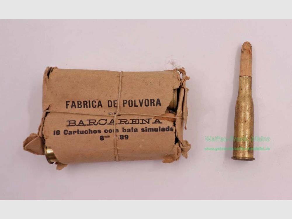 Portugees - onbekende geweerpatronen 8mm Kropatschek