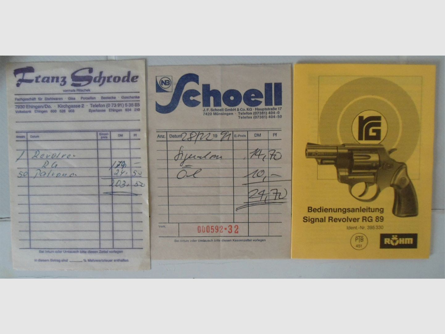 Signal Revolver RG 89 @ fully functional @ only used 3 times on New Year's Eve - grab it