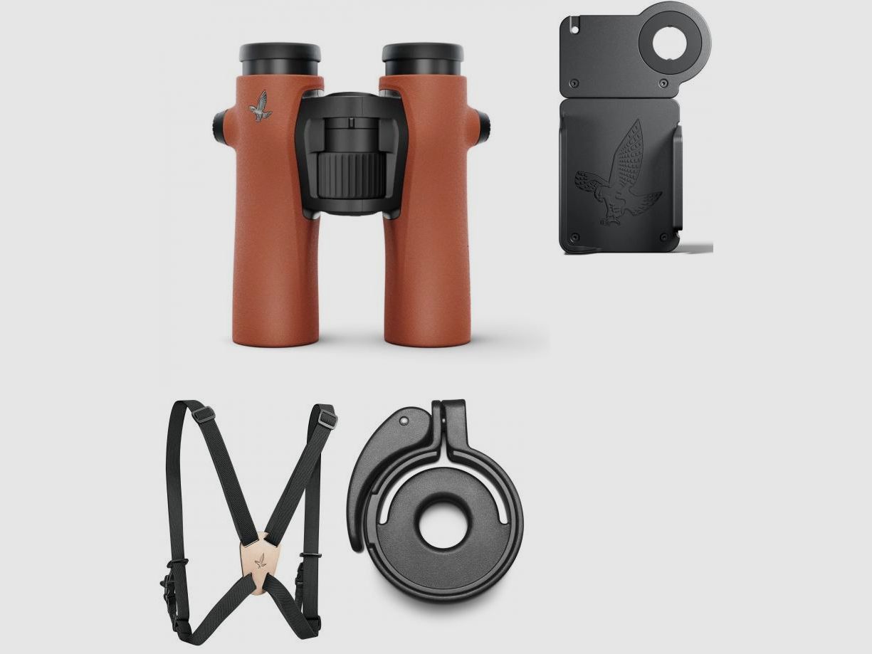 SWAROVSKI OPTIK Swarovski NL PURE 10x32 Burnt Orange Basispaket für Vogelbeobachtung