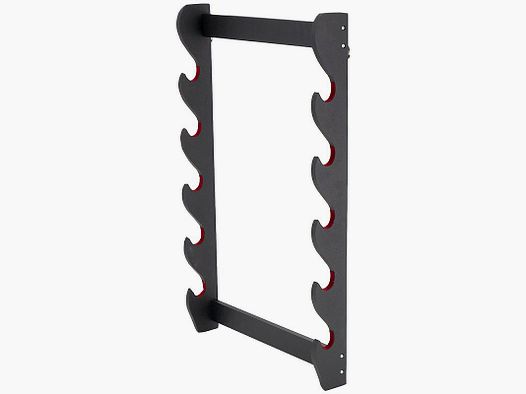 Soporte de pared para cinco espadas pintado mate