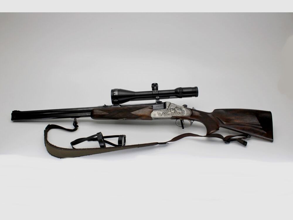 Bockdrilling Heym 35 de luxe avec Swarovski Habicht 2,5-10x56 LP et munitions 20/76;9,3x74R;5,6x52R
