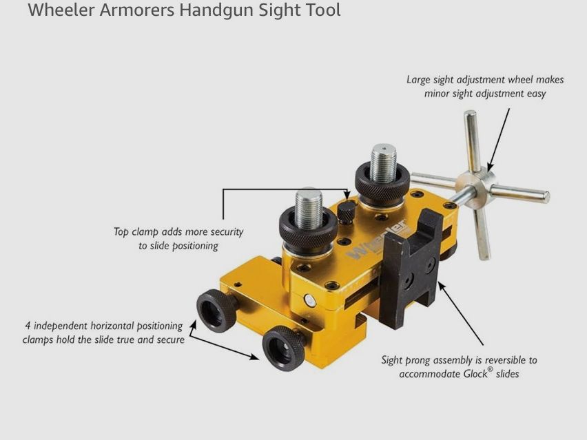 Montagewerkzeug für Visierungen & Zielfernrohre  - Sight Movers - Wheeler Armorers Handgun Sight Tool