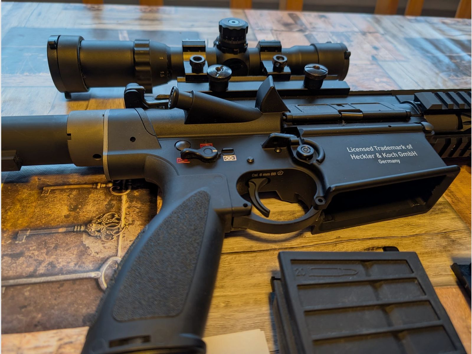 KWA Heckler & Koch HK417 A2 Vollmetall GBB 6mm BB schwarz