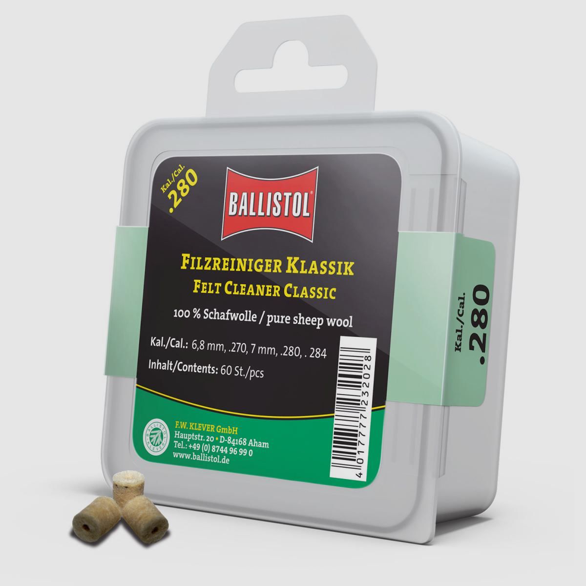 Ballistol Viltreiniger Klassiek / 60 stuks / Kal. .280