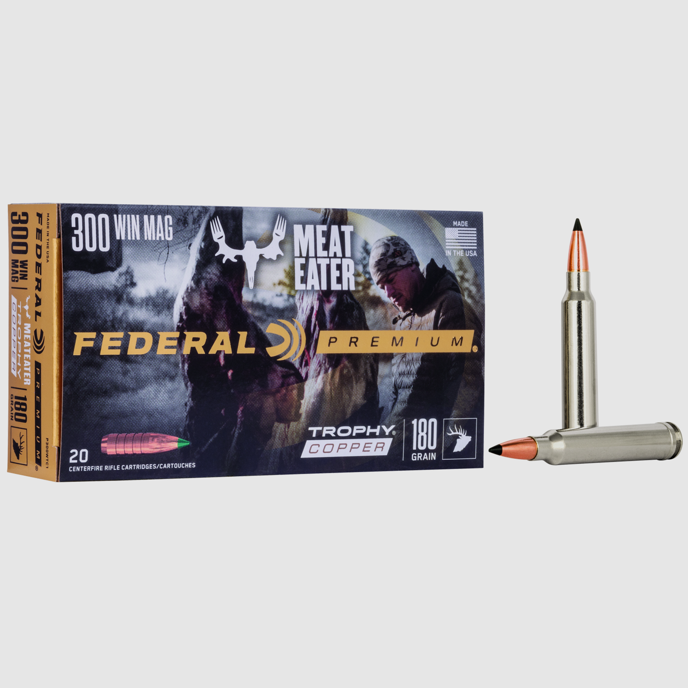 Federal Büchsenmunition Premium .300 Win. Mag. 11,7g Trophy Copper