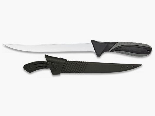 Filetiermesser mit 21cm Klinge Filet-Messer mit Kunststoffscheide Filliermesser