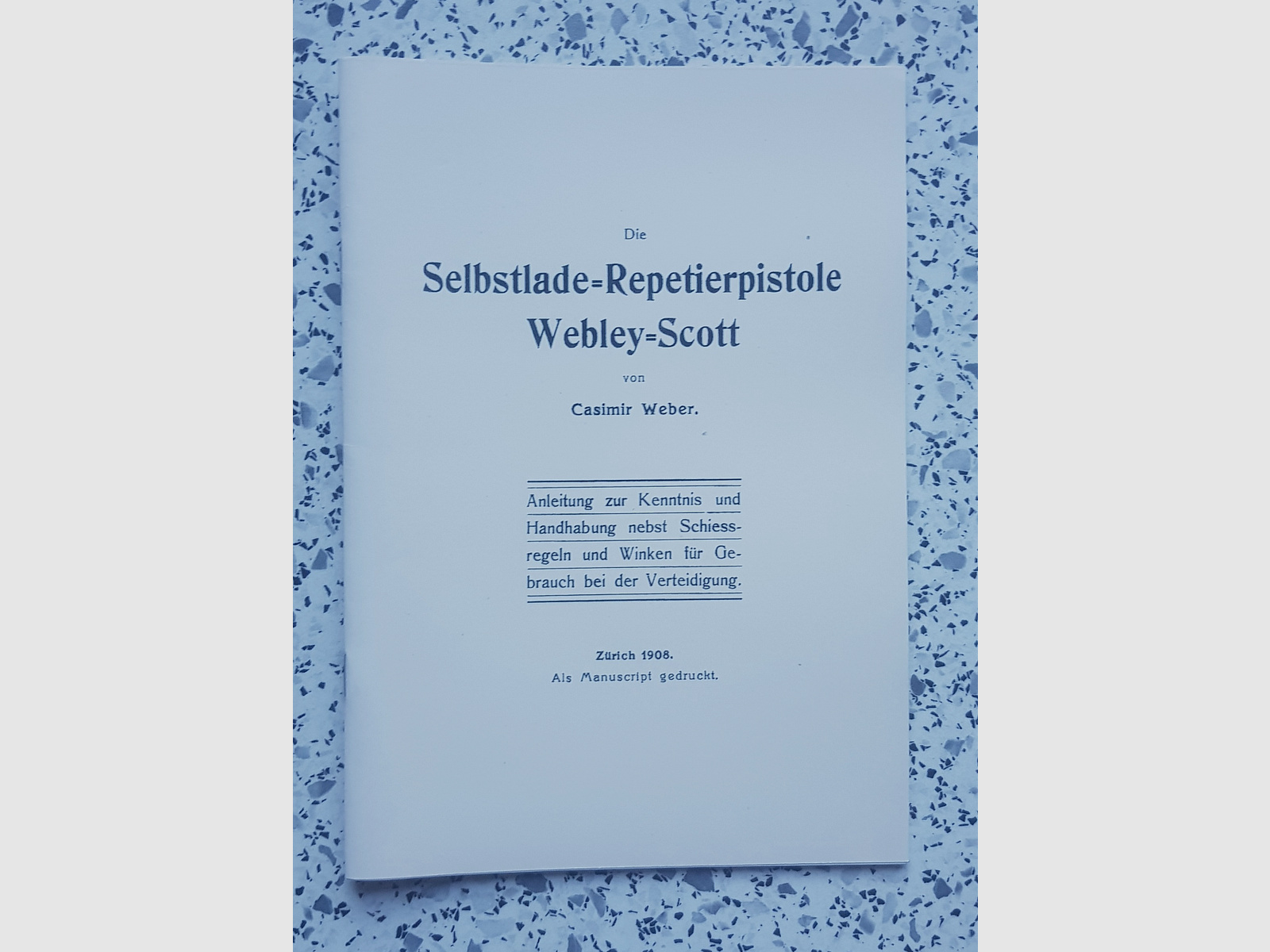   Selbstlade Repetierpistole Webley Scott Beschreibung Bedienungsanleitung Luftpistole Luftgewehr KK Gewehr Co2 Pistole siehe Beschreibung. Preis ab
