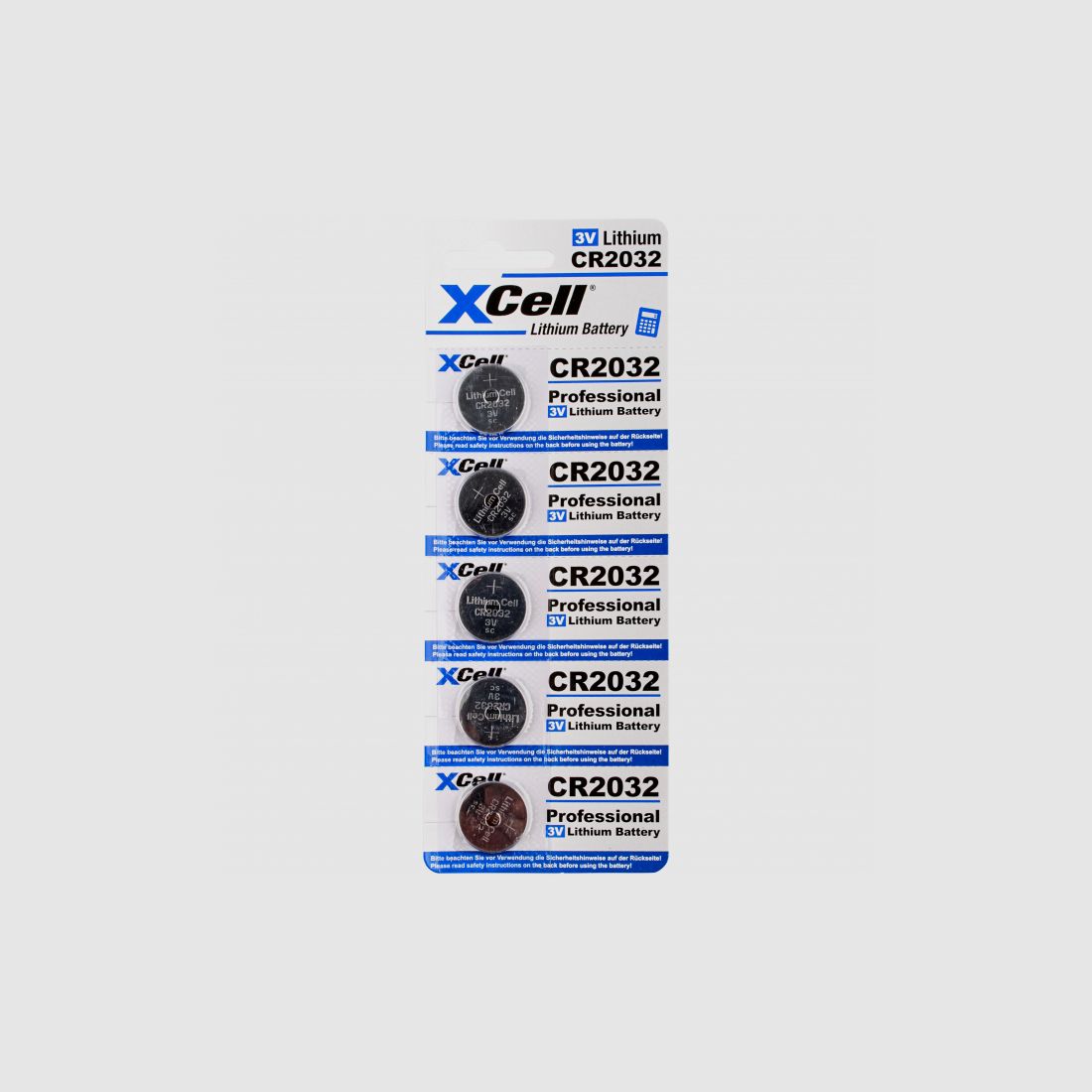 XCell      XCell Lithium Knopfzellen Batterien 3 V (CR2032)  XCell             4,33 | 3 Bewertungen    XCell      XCell Lithium Knopfzellen Batterien 3 V (CR2032)  XCell             4,33 | 3 Bewertungen