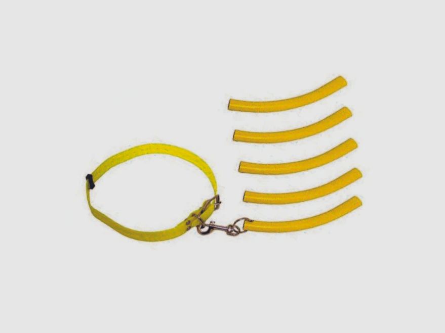 Hunting Equipment Waidwerk Bringsel Set Collar and Training Dummy Signal Yellow