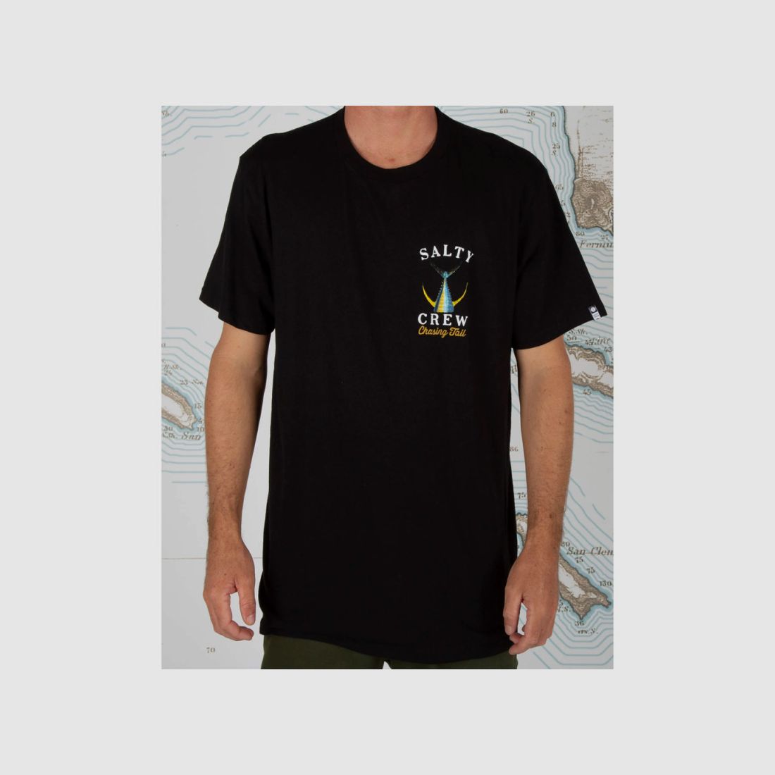 T-Shirt Salty Crew Tailed Black