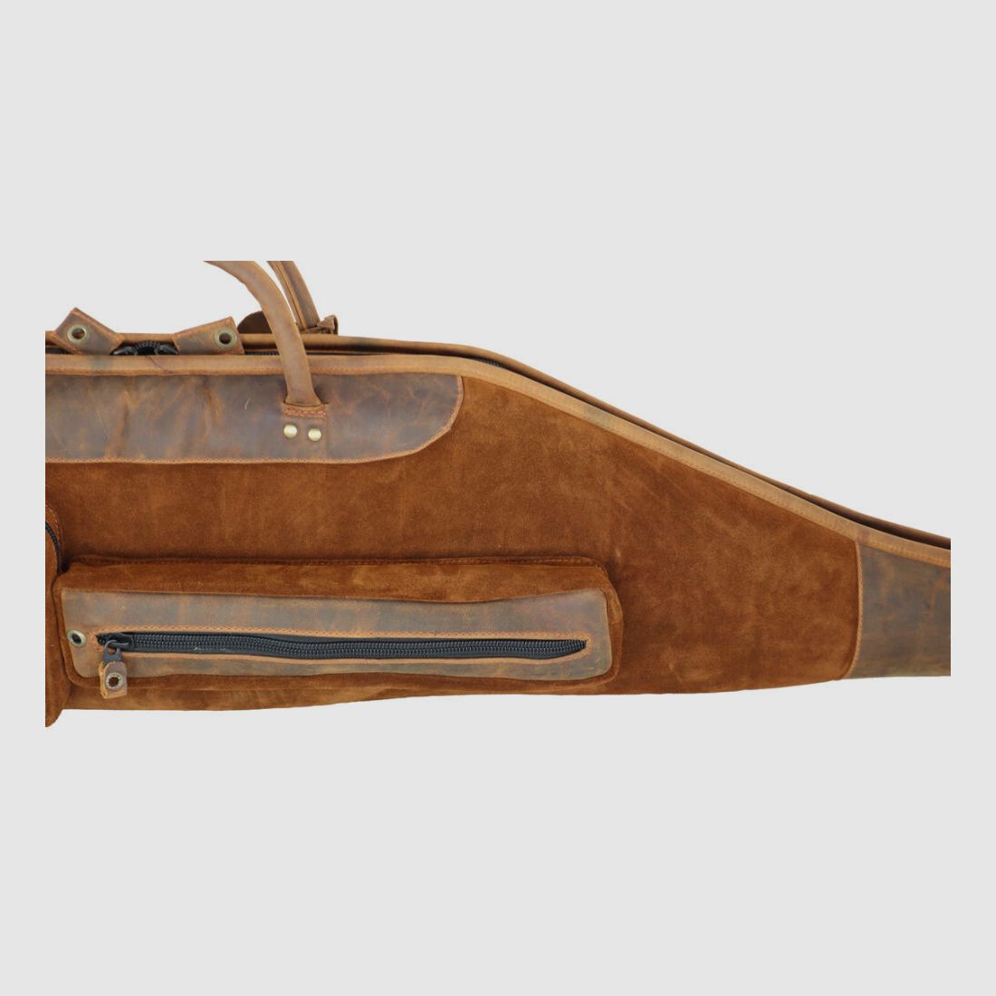 Nobil Hunting Leder Futteral 130cm in braun, handgenäht