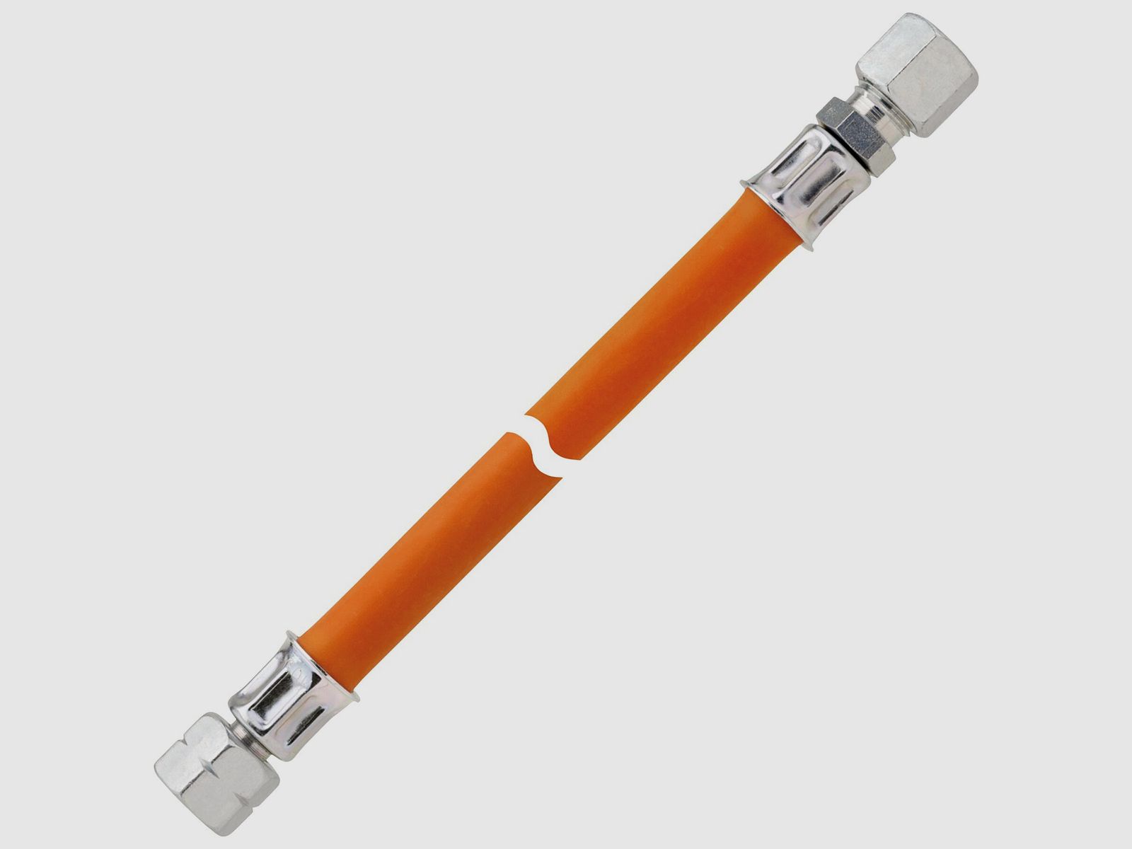 Gas-Mitteldruckschlauchleitung 10 bar G 3/8 LH-ÜM x RVS 8 x 400