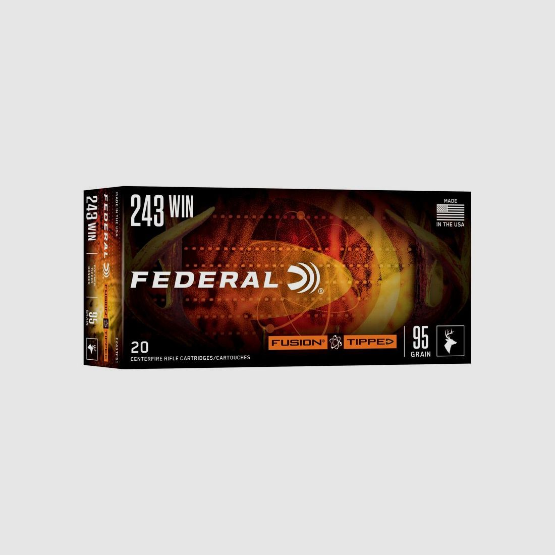 Federal Fusion Tipped .243 Win. 6,2 g / 95GR Jagdmunition – 20 Stück #F243TFS1