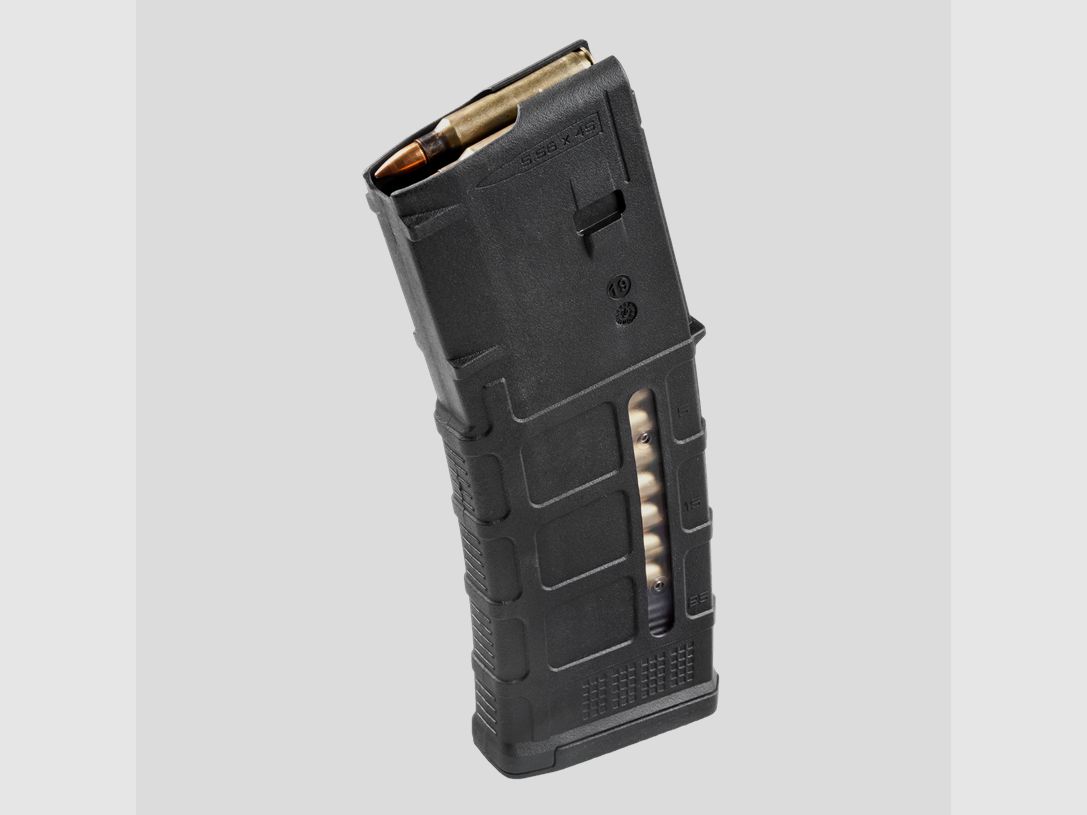 Chargeur Magpul de 30 coups avec fenêtre pour AR15/M4 5,56/223 REM (MAG556 BLK PMAG 30 AR/MS Gen 2 Window 5.56x45)