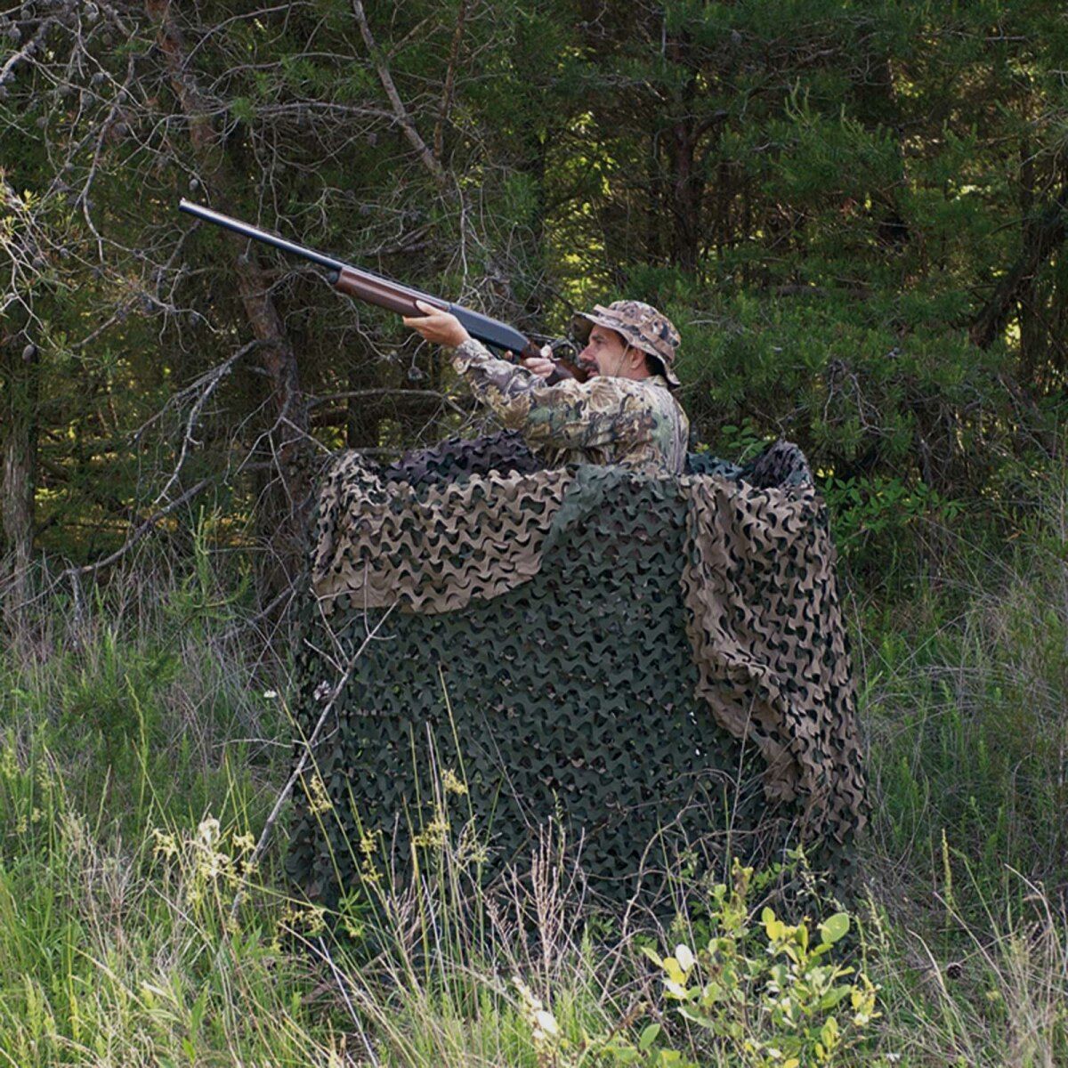 Tarnnetz BASIC Mae: 3 x 2,4 m, 0,5 kg schwer