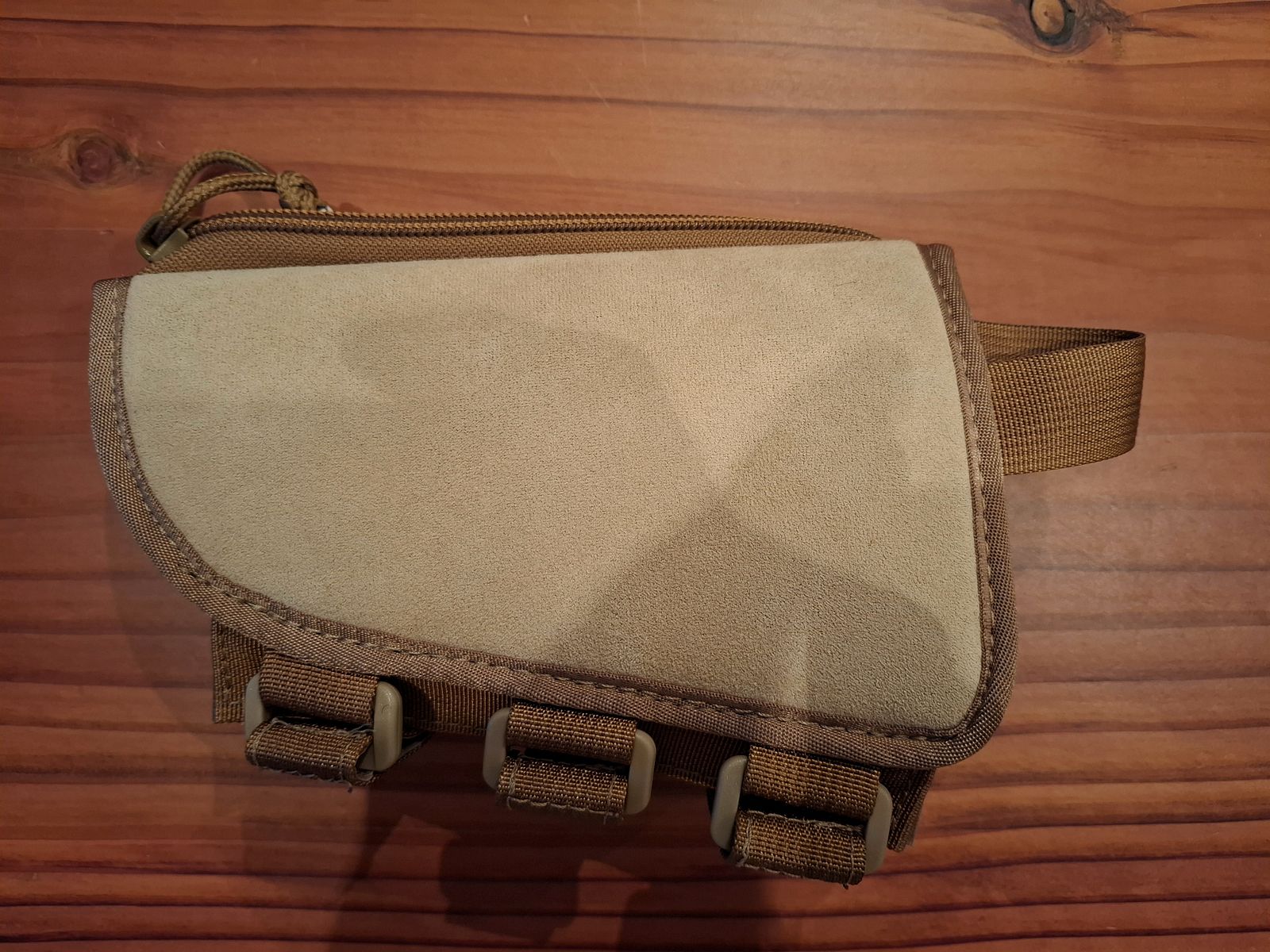 Hornady calciolo per fucile Gun Cheek Piece Khaki / Tan destro come nuovo