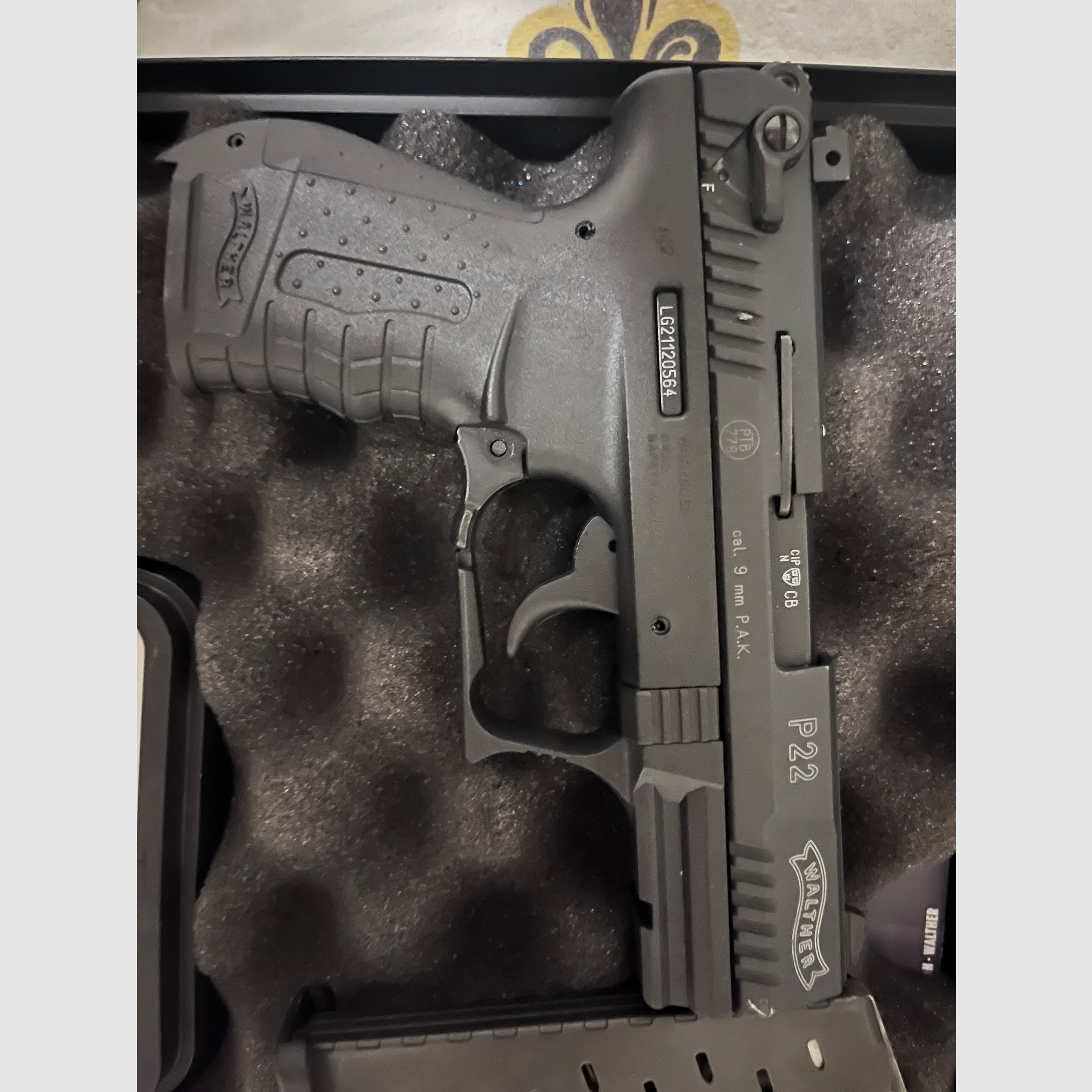 Walther P22 9MM Schreckschuss 