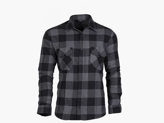 CAMISA DE MADERERO LIGERA - GRIS/NEGRO