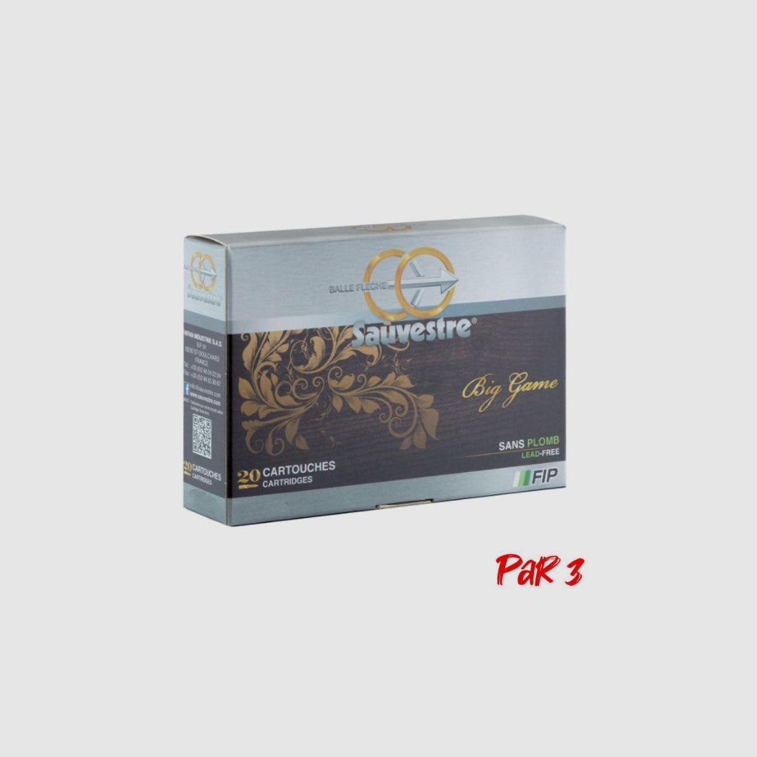 Sauvestre FIP Battue Patronen - Kal. .30R Blaser, afbeelding 3 van 6
