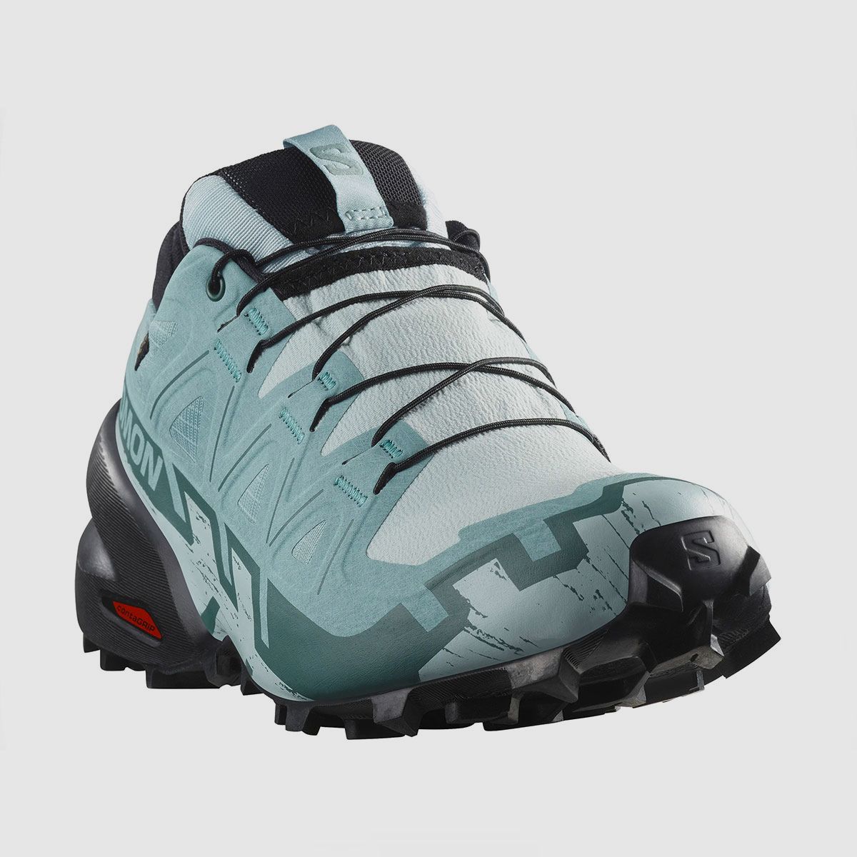 SALOMON – DAMES – SPEEDCROSS 6 GTX W Ballad Blue / Black / Tourmaline, afbeelding 5 van 6
