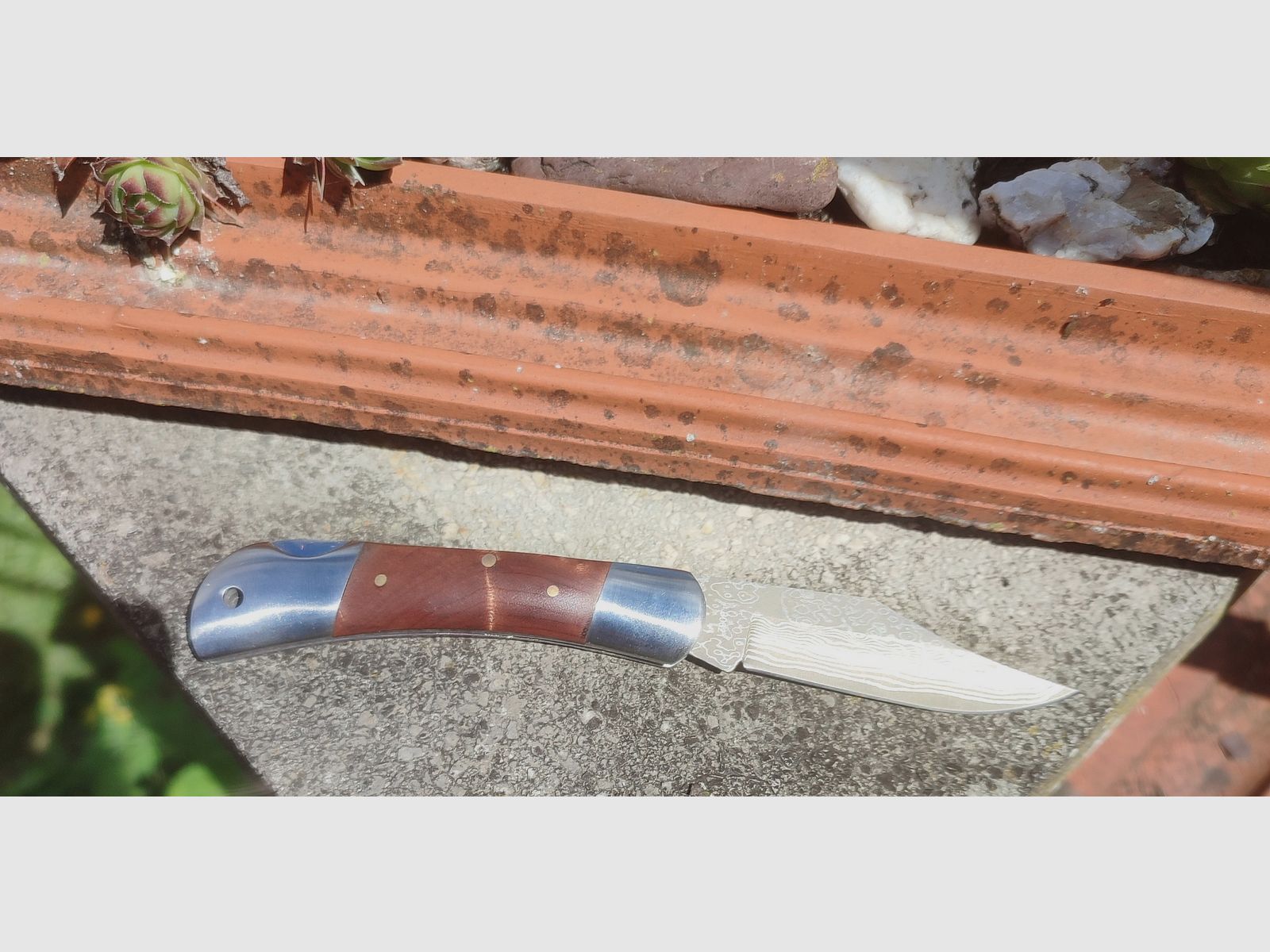 Haller 80621 Damastmesser Taschenmesser Outdoor Messer