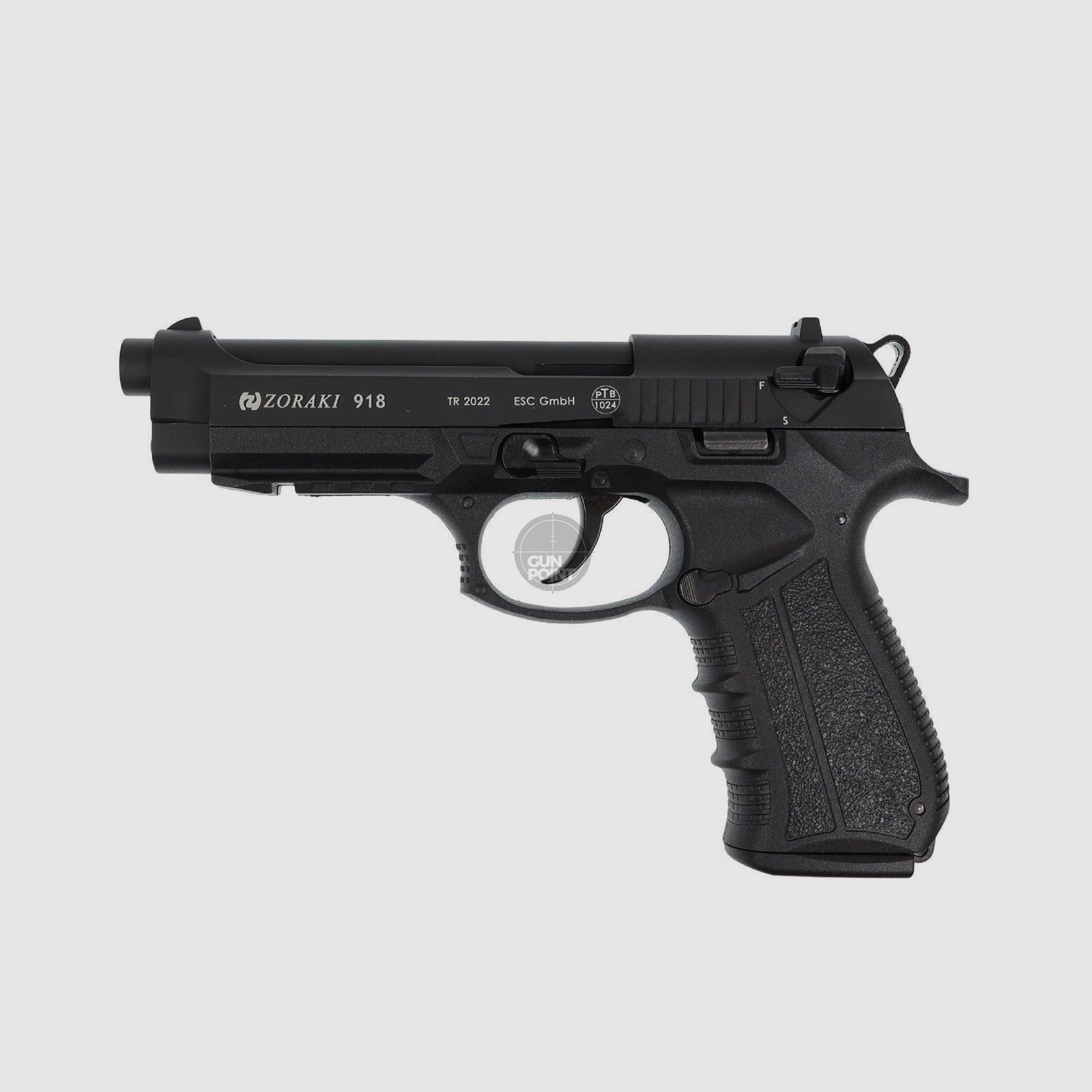 Schreckschuss - Gas Signal Pistole Zoraki 918 - 9 mm P.A.K - schwarz