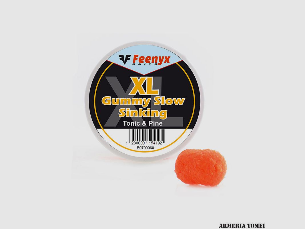 FEENYX BAITS – XL GUMMY SLOW SINKING Tonic & Pine 10MM