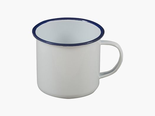 Highlander Emaille Tasse Vintage 560ml Weiß
