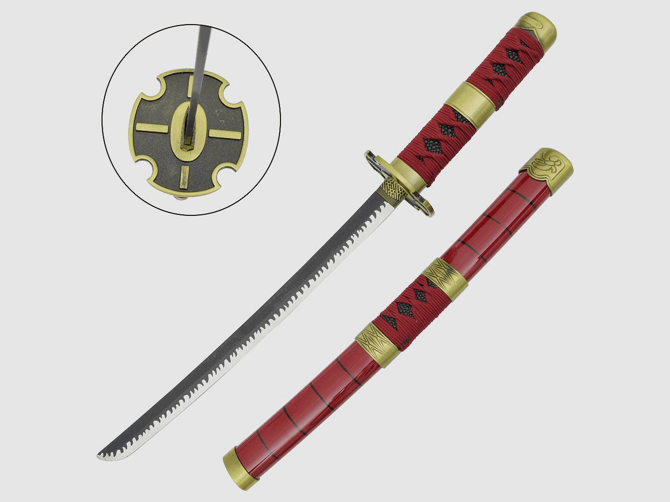 Mini Katana Sandai Kitetsu incluso Saya