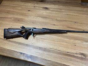 Mauser M 12 Max, Lochschaft, verstärkter Lauf, Lauf mit Mündungsgewinde 15x1, mit Handspanner Kaliber 30-06 Spring, Sonderpreis