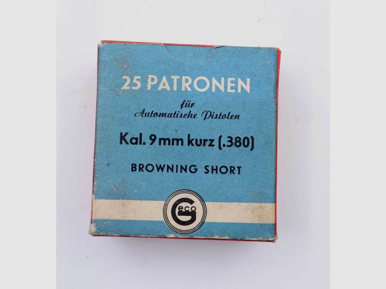 Geco - Fürth Pistol ammunition 9mm Browning short/9x17