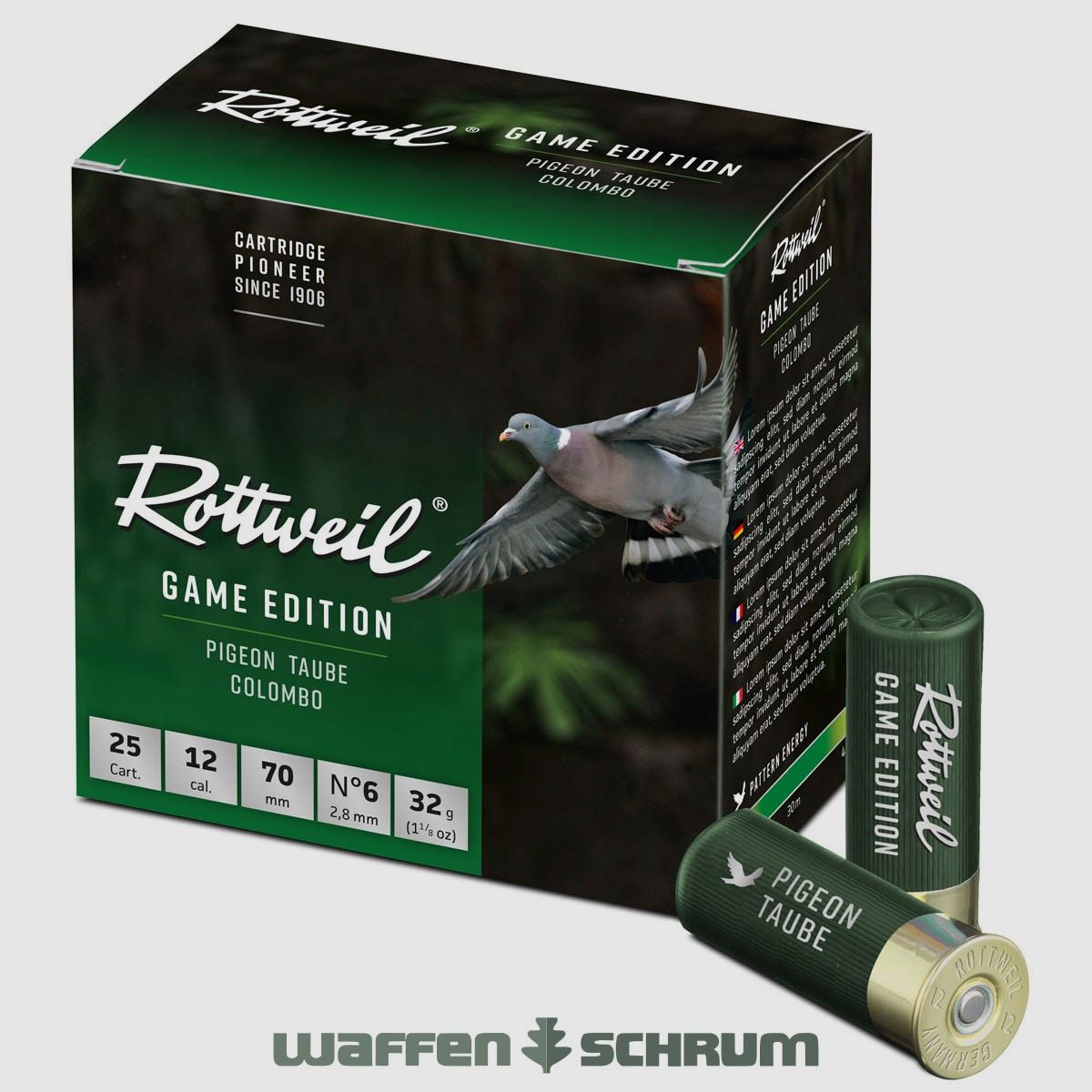 Rottweil 12/70 Game Edition Taube 2,8mm - 32g