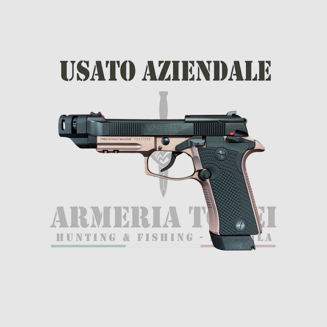 USATO – PISTOLA – BERETTA MOD. 80X CHEETAH TACTICAL SPECIAL EDITION cal. 9 CORTO, immagine 1 di 4