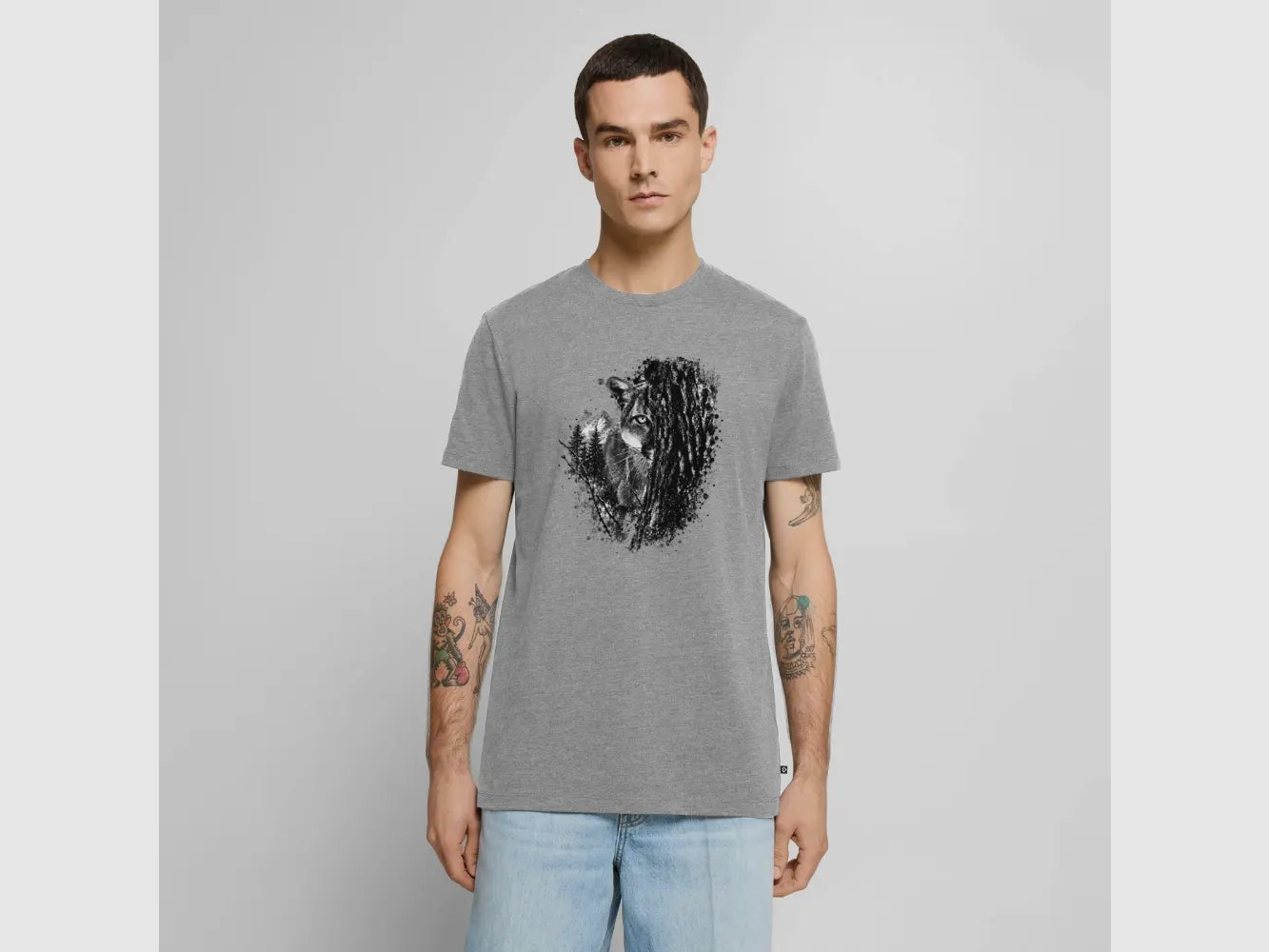 PUMA Heren Premium T-Shirt "Lauerende Puma", afbeelding 5 van 37