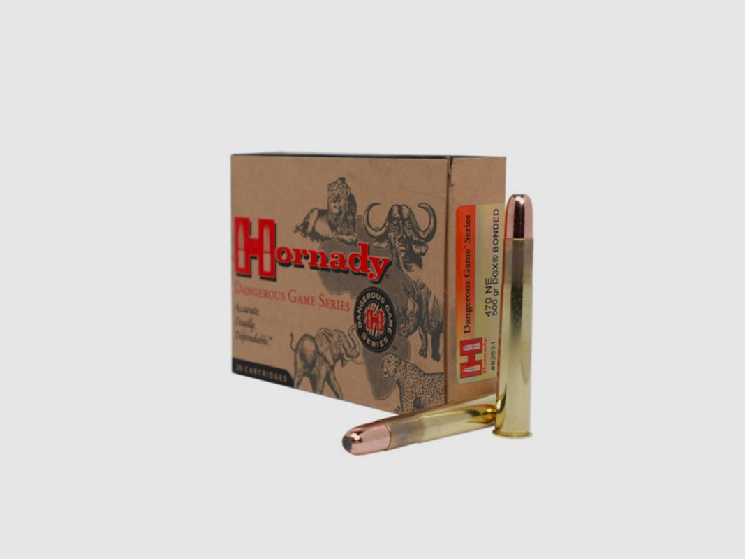 MUNITION – HORNADY – 470 Nitro Express 500 gr DGX® Bonded, Bild 2 von 3