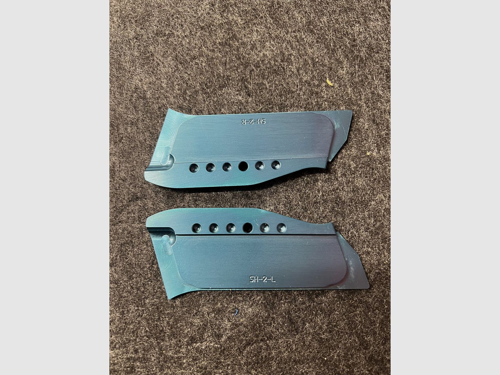 CZ Shadow 2 original manici in alluminio blu (Palm Swell / grande)