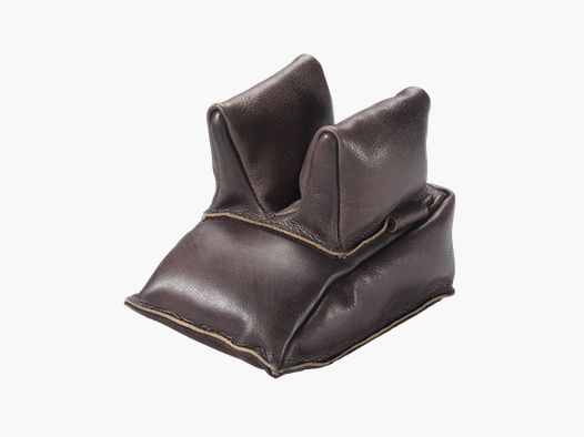 Torba wsparcia strzeleckiego z prawdziwej ciemno-brązowej skóry 16x12x13 - Fritzmann