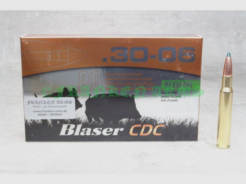 Blaser CDC .30-06 Spr. 160gr. 10,4g 20 Stück