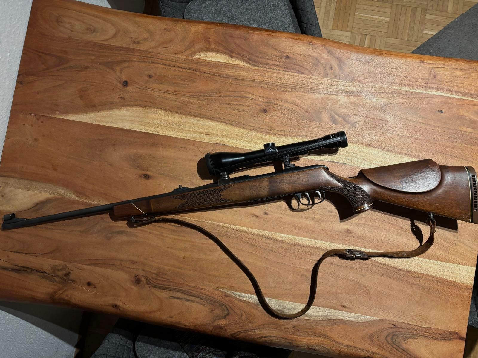 Krico 700 repeating rifle 7x64 repeater + optics + magazine