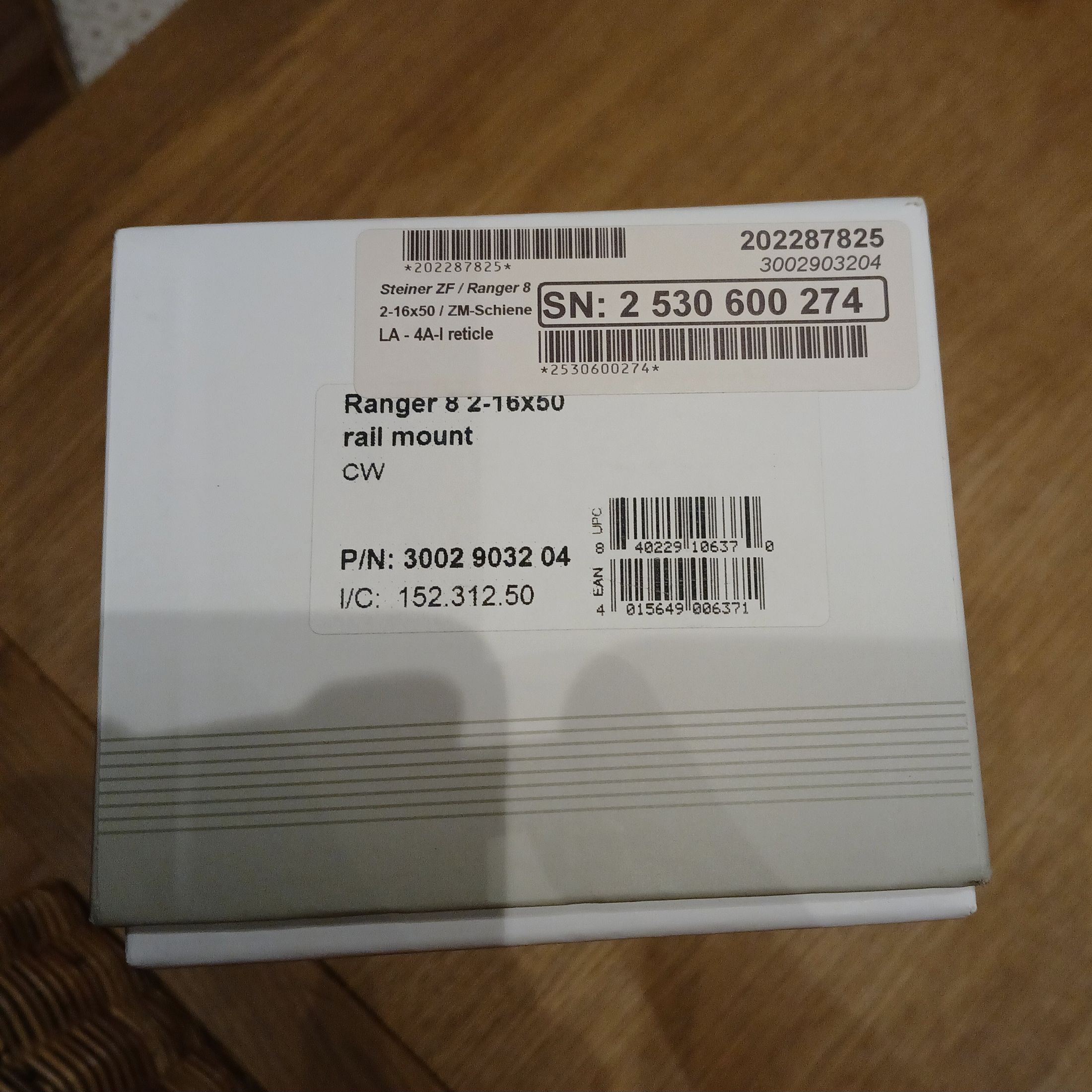 Steiner Ranger 8, 2-16x50 avec rail Zeiss emballé d'origine