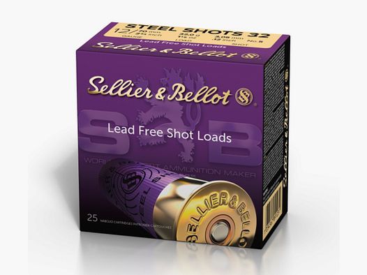 Sellier & Bellot 148308 12/76 Jagd Steel 3,81 mm 39g Stahlschrot