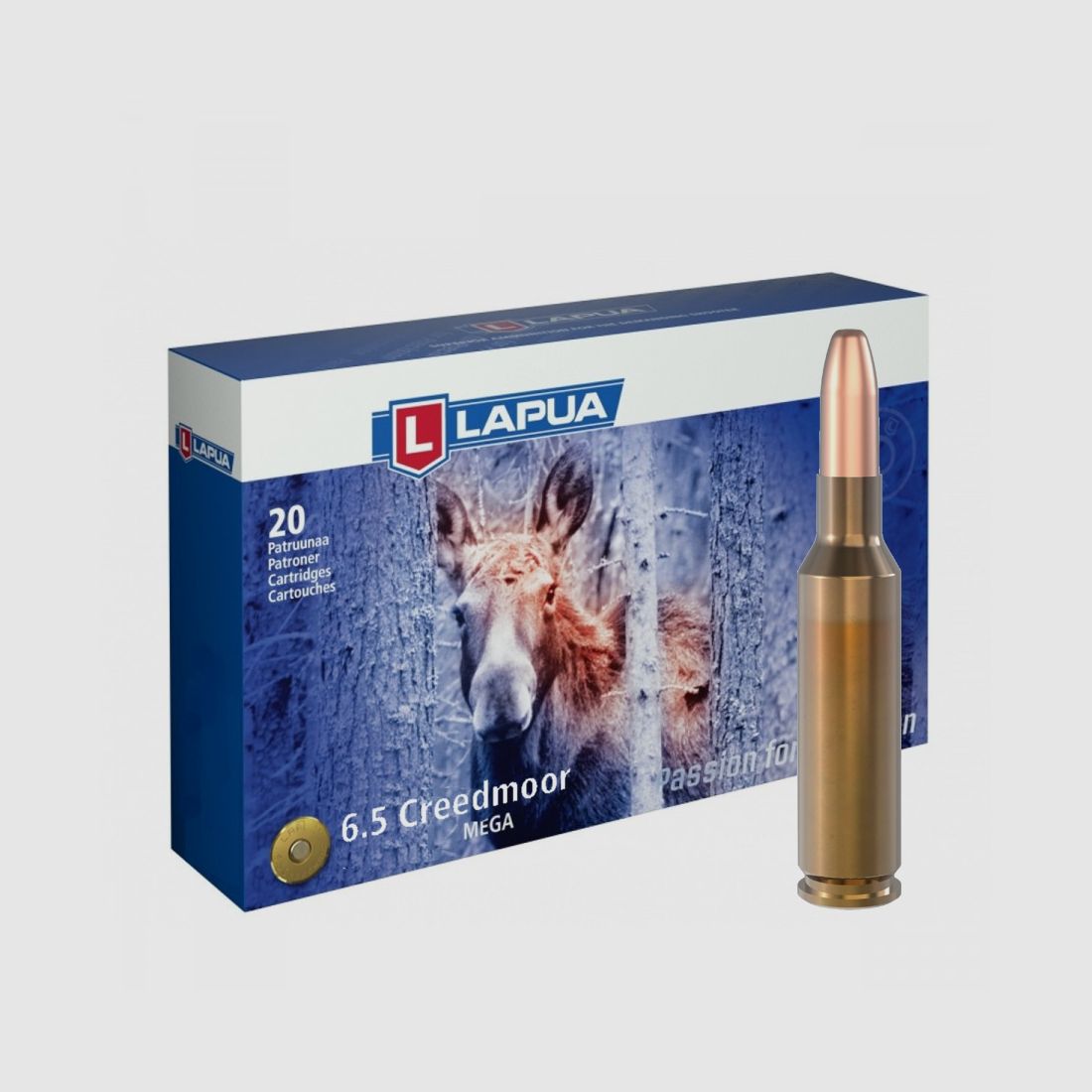 Lapua 6.5 Creedmoor – 156grs/10.1g – SP MEGA, image 1 of 2