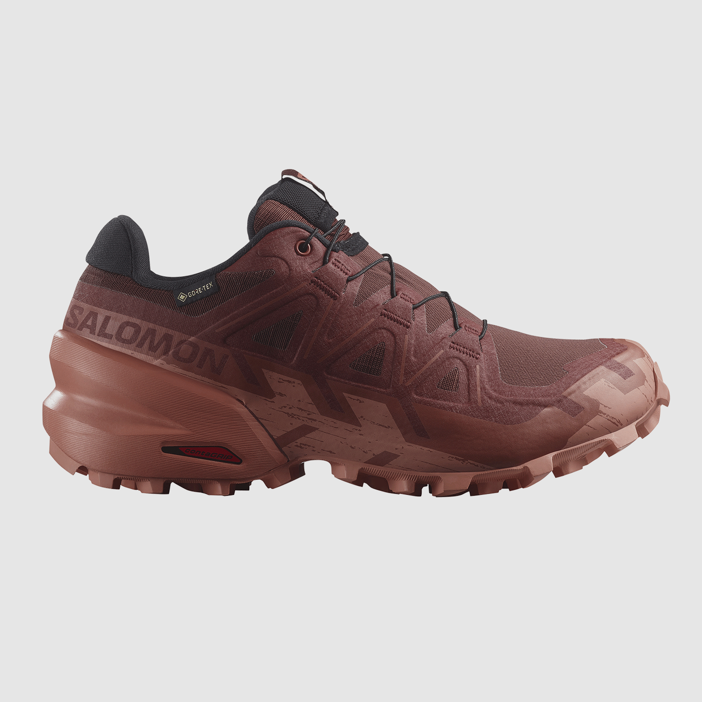 SALOMON – DAMY – SPEEDCROSS 6 GTX W Rum Raisin / Barn Red / Canyon Clay, zdjęcie 1 z 7
