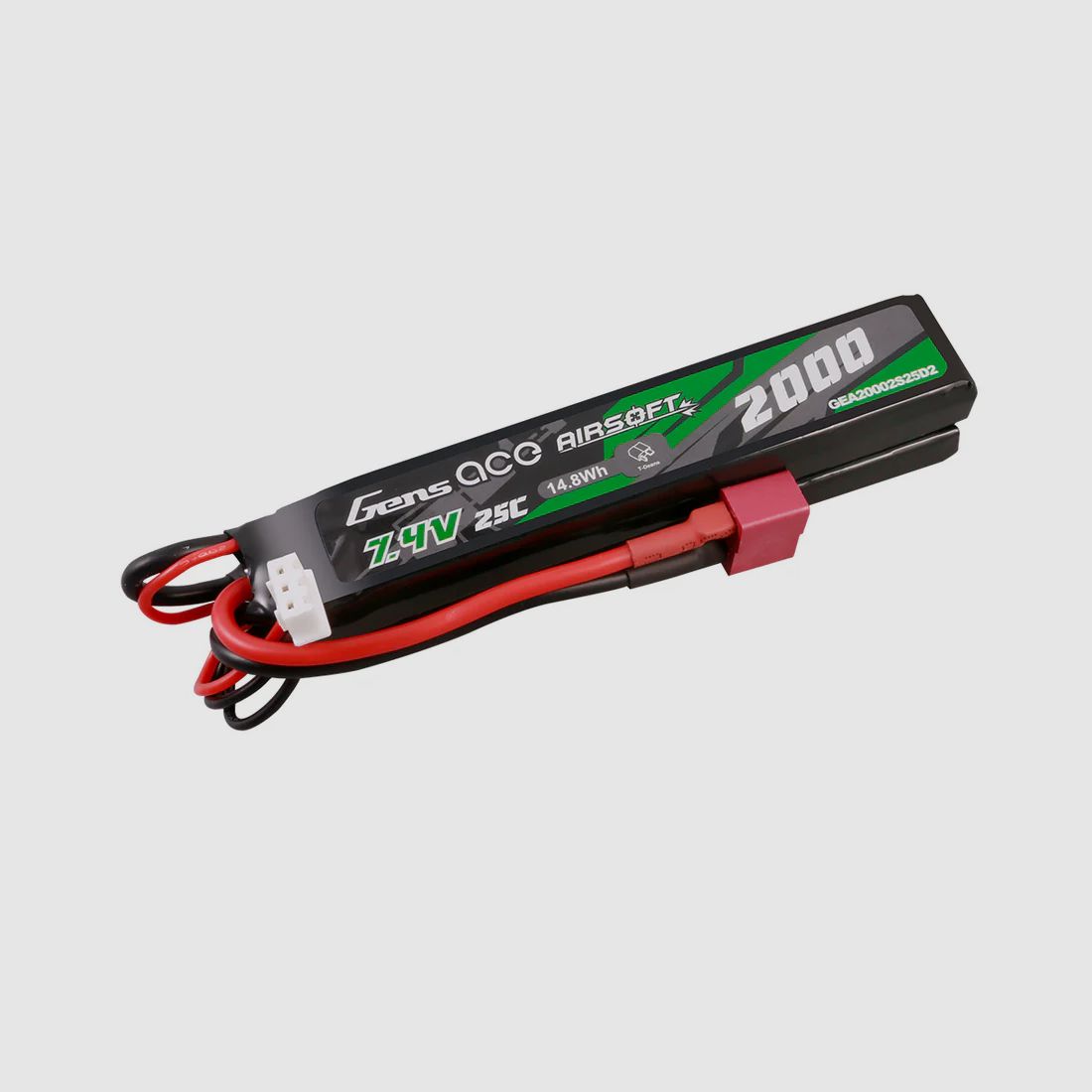 Gens Ace 25C 2000mAh 2S2P 7.4V Double-Sticktype mit T-Stecker